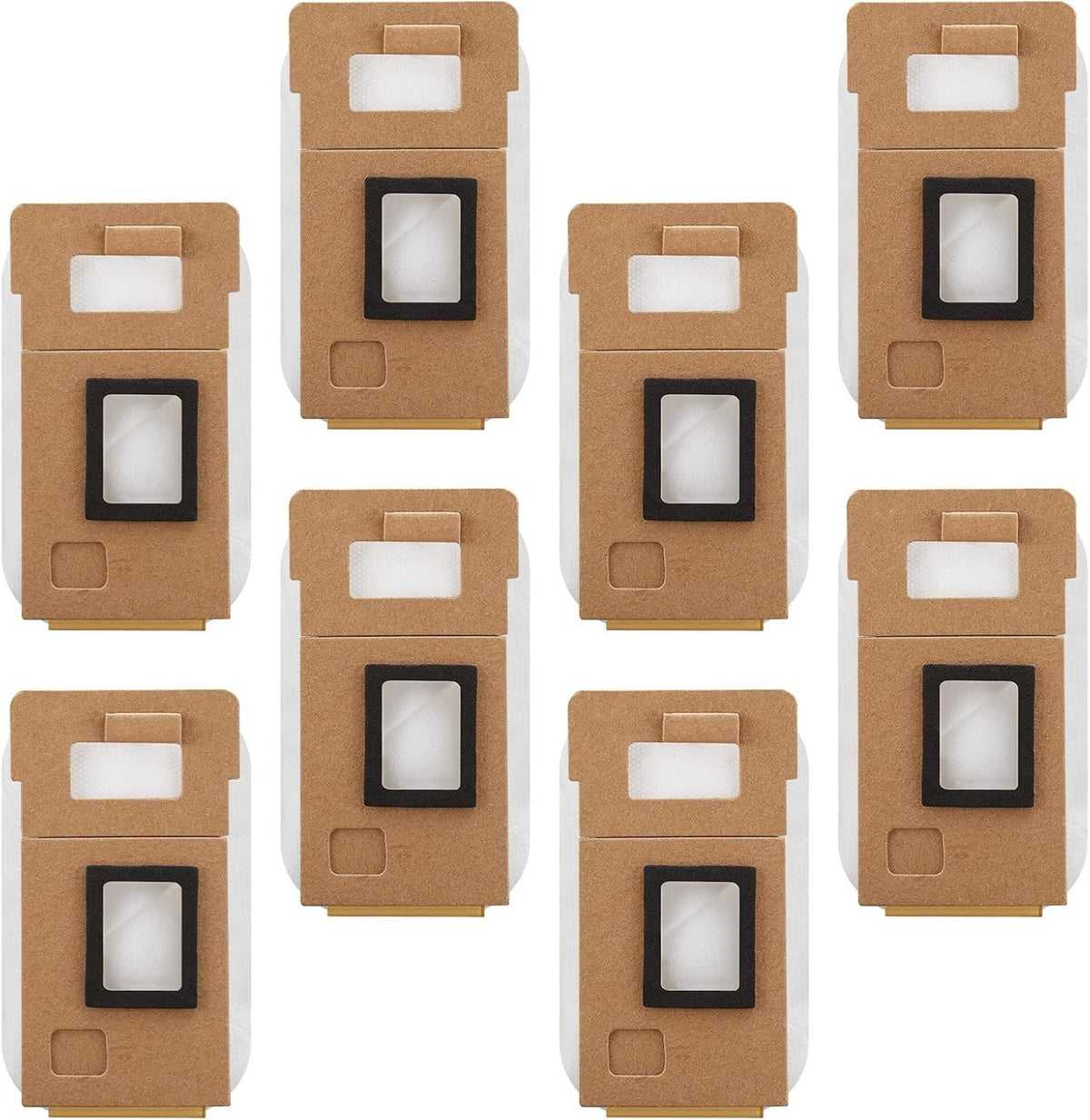8 Pack Dust Bag or  S7 / S7+ Vacuum Cleaner Auto-Empty Dock, 3L Large Capacity Replacement Bag