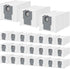24 Pack Qrevo Dust Bags or  QV 35A/Saros 10R/Qrevo S/Qrevo Pro/Qrevo Plus/Qrevo Master/Qrevo Slim/Qrevo Curv/Qrevo Edge/S8 MaxV Ultra Robot Vacuum, 3L Large Capacity Replacement Dust Bag