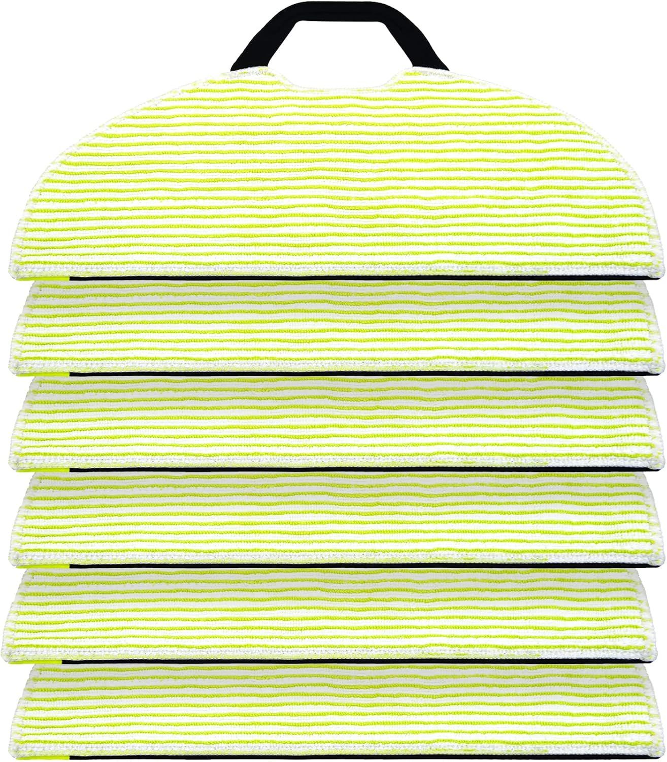 6 Pack Mop Pad or Shark AV2610WA / RV2620WD / RV2610WA / RV2410WD Robot Vacuum, Microiber Sonic Mopping Pad Replacement Accessory
