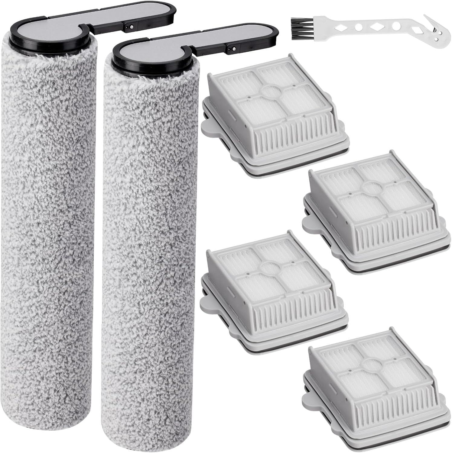 6 Pack 25 Roller Brushes and HEPA ilters Replacement Parts, Compatible with  25/25 ACE/25 ALT/25 LT/25 RT/25 GT/25 BX/25 Combo/25 ACE Combo Cordless Wet Dry Vacuum Cleaner