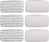 Steam Mop Pads or Bissell Powerresh Vac & Steam Series - 6 Pack, Compatible with 2747A, 1132, 1543, 1632, 1652 Models, Hard loor Mop