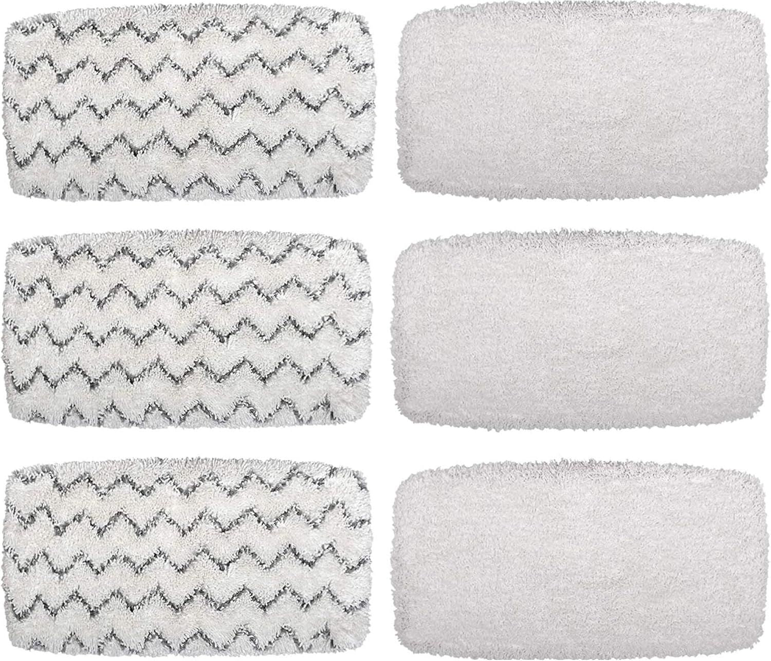 Steam Mop Pads or Bissell Powerresh Vac & Steam Series - 6 Pack, Compatible with 2747A, 1132, 1543, 1632, 1652 Models, Hard loor Mop