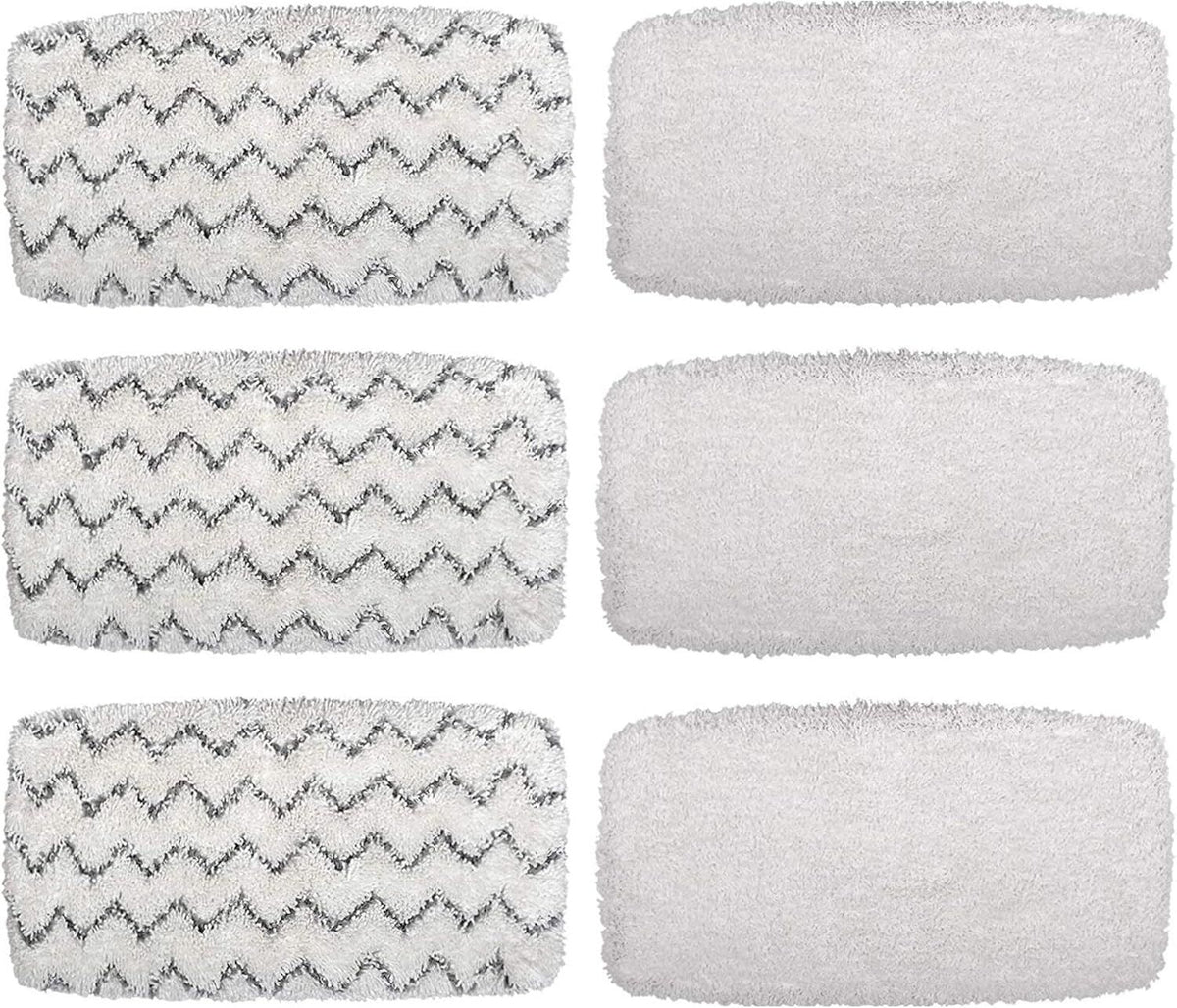 Steam Mop Pads or Bissell Powerresh Vac & Steam Series - 6 Pack, Compatible with 2747A, 1132, 1543, 1632, 1652 Models, Hard loor Mop