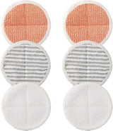 6 Pack Replacement Pads or Bissell Spinwave 2124,2039A,2307,23157,20391,20399 Powered Hard loor Mop