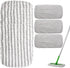 4 Pack o Reusable Mop Pad Compatible with Swier Sweeper, Heavy Duty Scrubby Microiber Mop Cover Multi-Surace Cleaning Wet Dry Reills