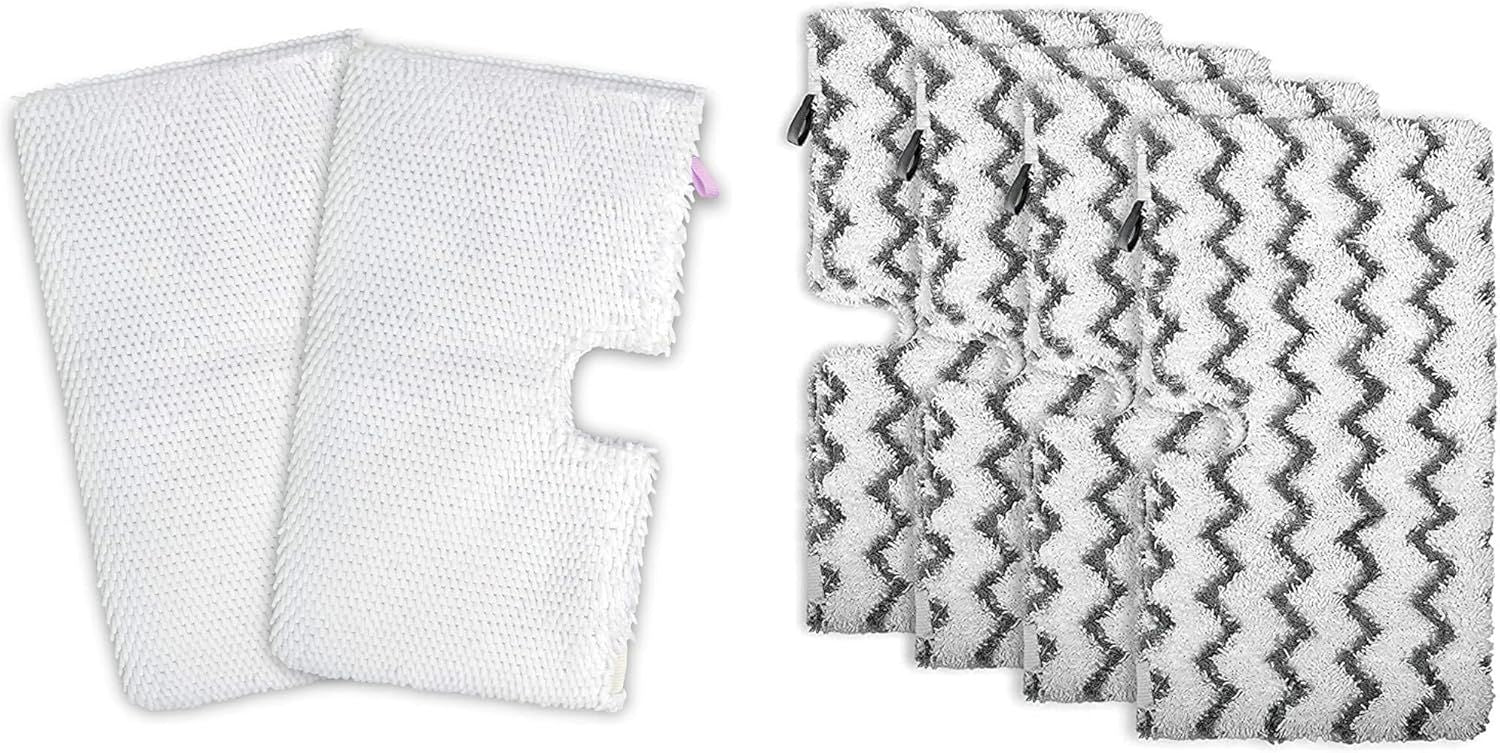 6 Pack Steam Mop Pad or Shark Steam Pocket Mops S3500 Series S3501 S3601 S3550 S3901 S3801 SE450 S3801CO S3601D (2 Sot mop pad+4 scrubby mop pad)