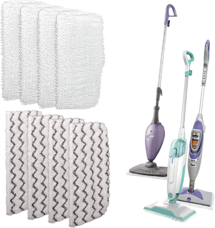 8 Pack Steam Mop Pads or Shark S1000 Series (4 Sot + 4 Scrub Pads)