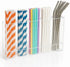 Fengzhe 9.5" Acrylic Straw Holder for Cabinet Door – Reusable Space-Saving Organizer with Strong Double-Sided Adhesive Tape, Straw Container for Kitchen Cupboard or Countertop (Transparent)