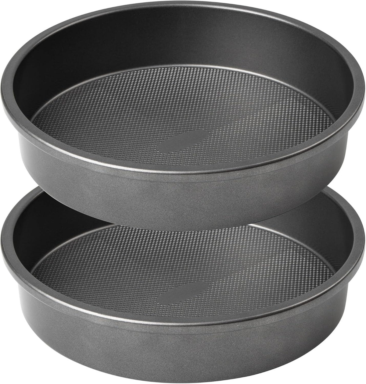 9" Round Cake Pan Set o 2, 0.8mm Thick Heavy Duty Bakeware or Tiered & Layered Cakes, Nonstick Baking Pan with Diamond Texture or Even Heating, Cake Mold