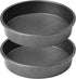 9" Round Cake Pan Set o 2, 0.8mm Thick Heavy Duty Bakeware or Tiered & Layered Cakes, Nonstick Baking Pan with Diamond Texture or Even Heating, Cake Mold