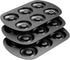 Non-Stick 6-Cavity Donut Baking Pans, Makes Individual ull-Sized 3 1/4" Donuts, Set o 3