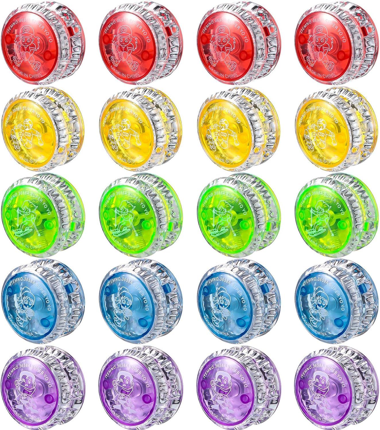 40 Pieces Light up Yo Yo Bulk, LED Responsive Ball Colorul Plastic Light up Party avors or Birthday Bag illers Carnival Prizes