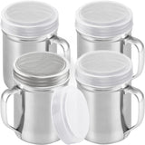 14 Ounce Powdered Sugar Shaker Duster With Handle - ine Mesh - With Plastic Cap - Pack o 4
