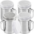 14 Ounce Powdered Sugar Shaker Duster With Handle - ine Mesh - With Plastic Cap - Pack o 4