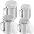 [2-pack] 10 Oz + [2-pack] 14 Oz ine Mesh Shakers With Handle and Lids