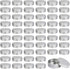 Moretoes 60 Pack Tins, 2Oz Metal Round Tins, Aluminum Tin Cans Containers with Screw Lid for Lotion Bars, Balms, Salve, Spices or Beard Balm