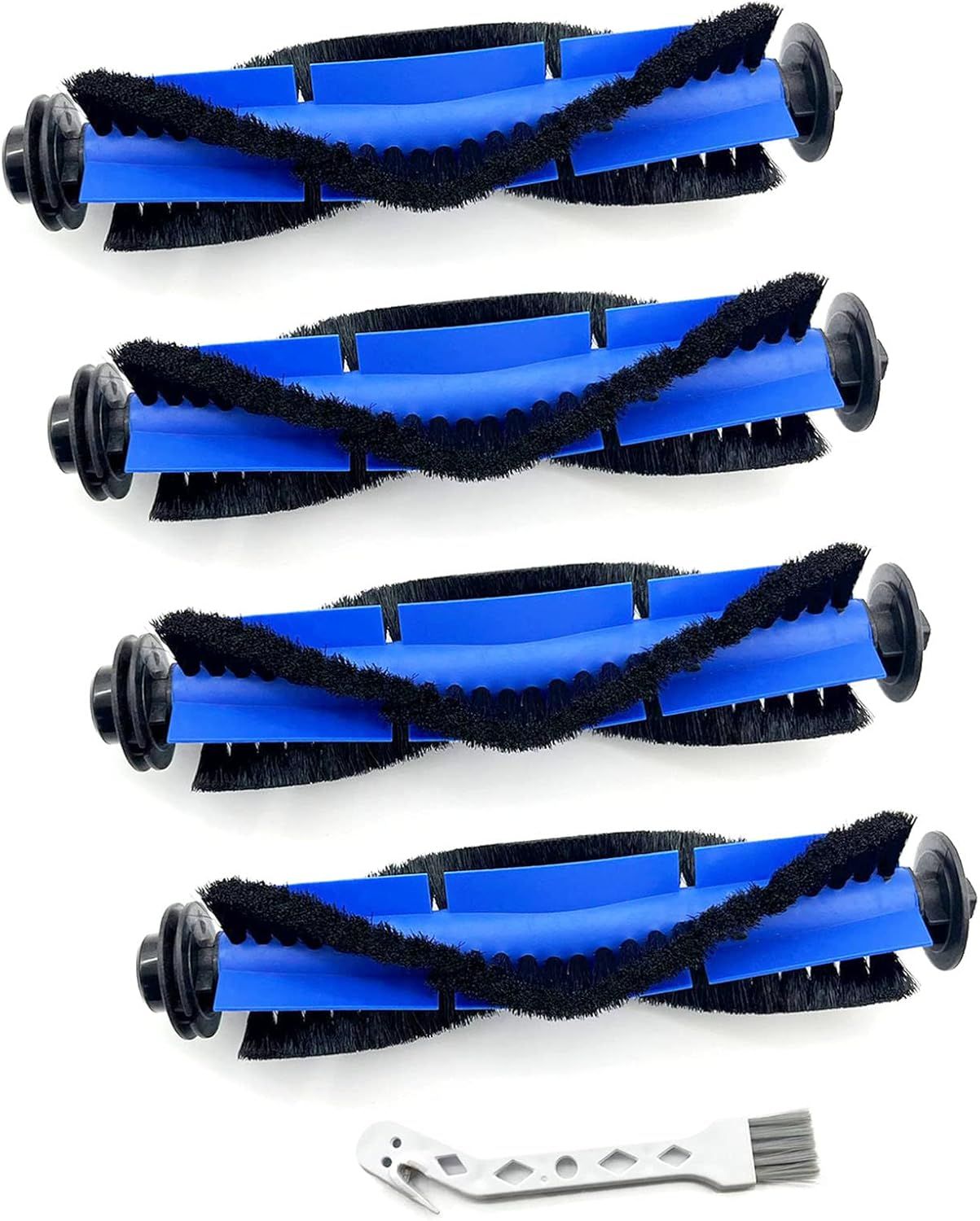 4 Pack Replacement Parts Rolling Brush Compatible with Euy RoboVac 11S, 30C, G30, 30, 12, 15T, 15C, 35C, 15C MAX, G30 Edge Robotic Vacuums