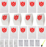14 Packs 3D Airclean Bags Replacement or Miele JM Vacuum Cleaner Bags,Compact C1, Compact C2, Complete C1, S241, S290, S300i, S500, S700, S4, S6 Series, Replaces Part 10123220