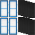 8 Pack Replacement ilters Compatible or Holme-s AER1 Air Puriier Total Air Clean 2 HEPA Air ilters 6 Carbon Booster ilters Replacement ilter or HAP30AT,HAP242 NUC