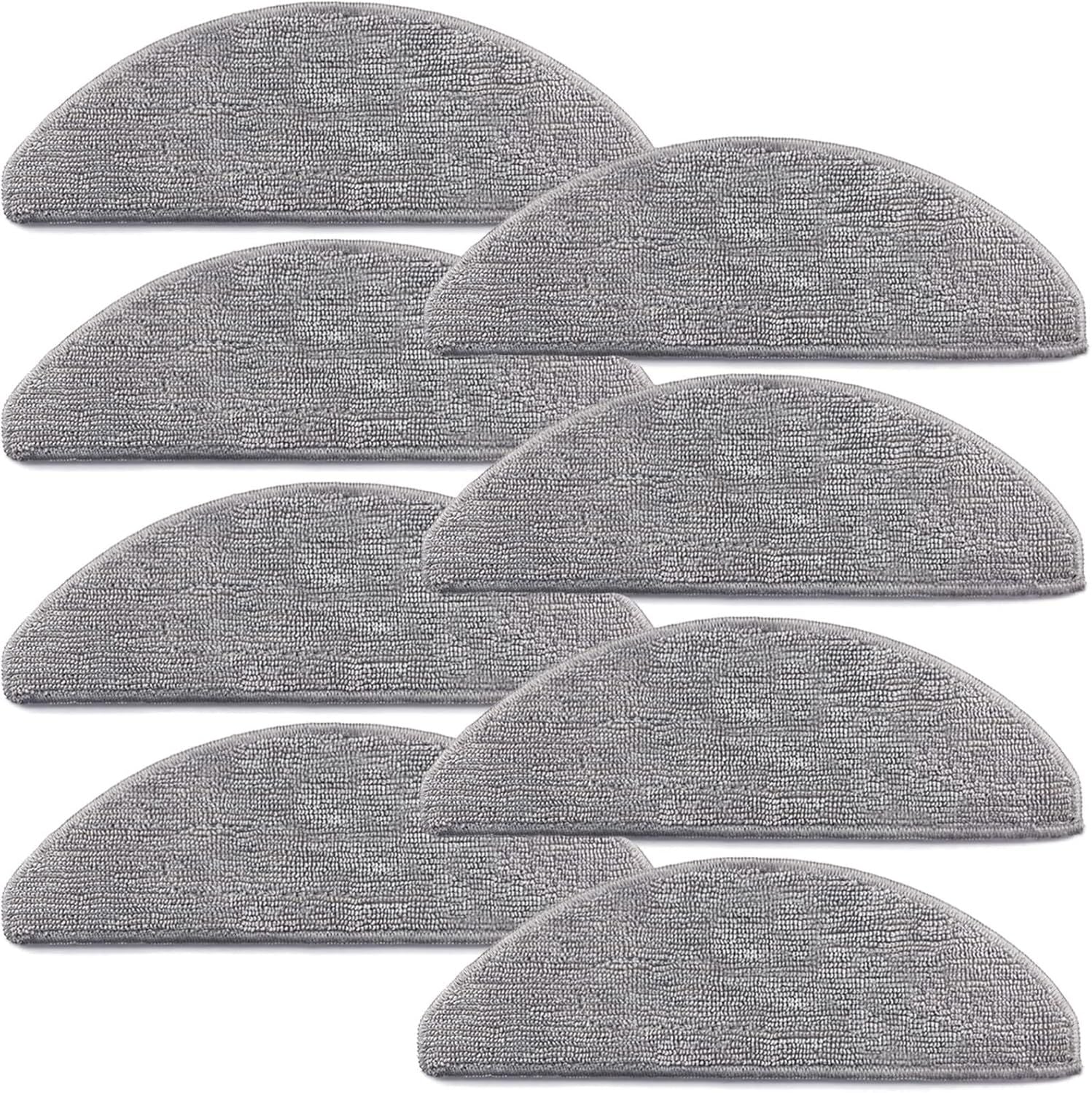 8 Pack i5 Replacement Mop Pads Compatible or iRobot Roomba Combo i5, i5+, j5, j5+ Robot Vacuum Cleaner Mop, 8 Pack Washable and Reusable Mop Pads