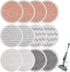 Pads or Shark Steam Scrub Mop: 12 Pack Spin Mop Reills it or Shark S7000 S7001 S7000C S7201 S7000AMZ S8201 S8001 Steam and Scrub Pads - Hard loor Steam Mop Washable Pads S7001TGT