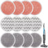 3897A Replacement Steam Mop Pads: 12 Packs Spin Mop Reills Compatible with Bissell Spinwave 3897A 3712C 3712W SmartSteam Scrubbing Steam Mop - Hard loor Steam Mop Washable Pads (Heavy & Sot)