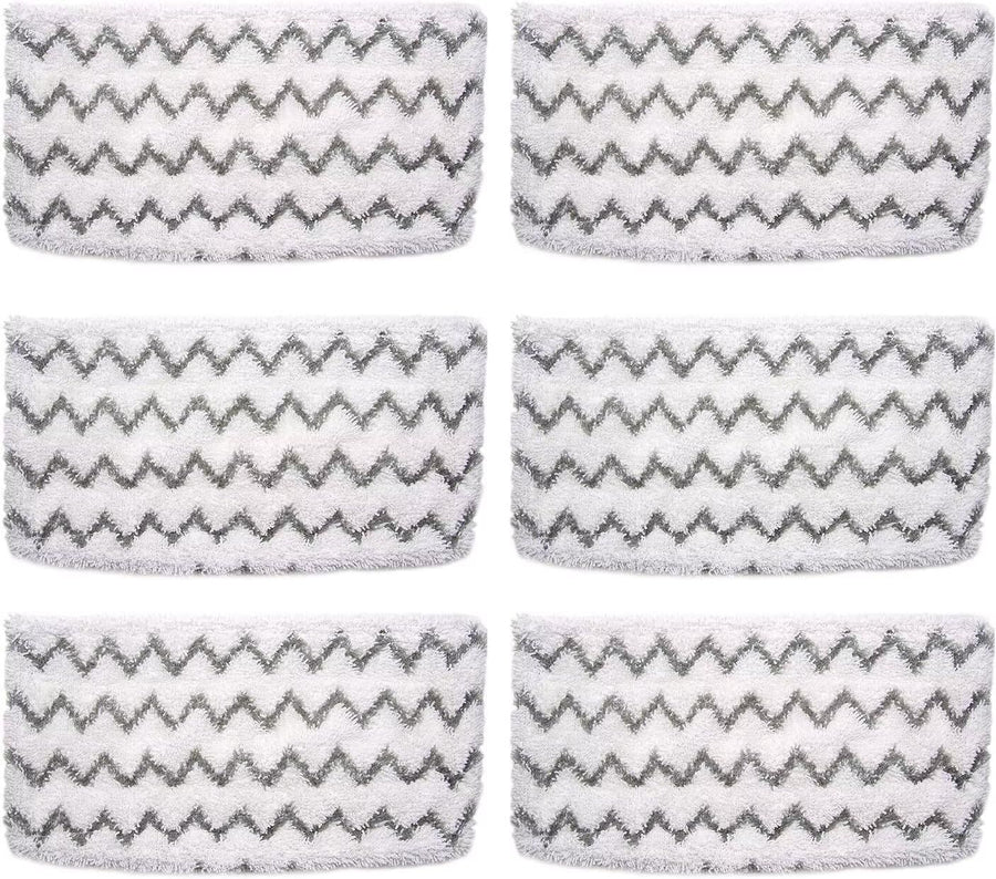 6 Pack S1000 S2001 Steam Mop Replacement Pads or Shark S1000 S1000A S1000C S1000WM S10001C S1200 & S2001 SteamSpot Steam Mop