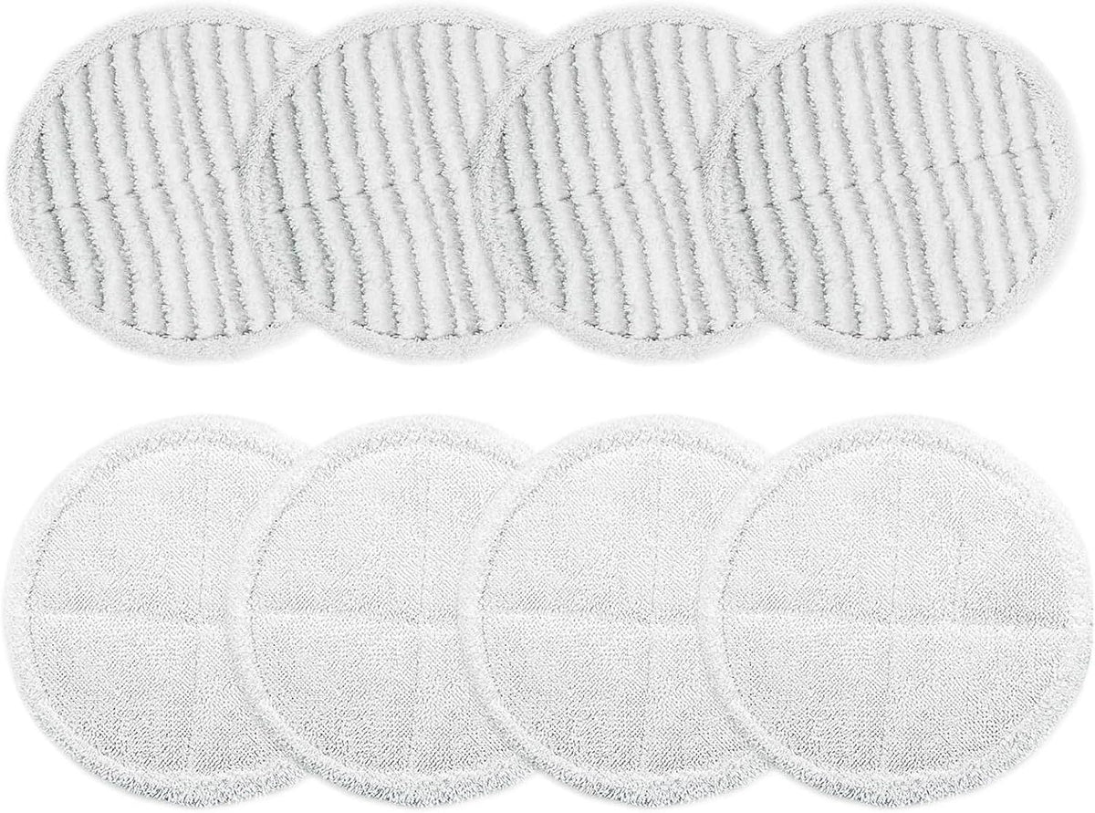 8 Pack Spin-Wave Mop Replacement Pads Compatible with Bissell Spin-Wave 2039,2039A,2124,2307,23157,20391,20399 Series Steam Mop Pads or Bissell Spin-Wave Hard loor Cleaner
