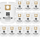 12 Pack V2005 Vacuum Bags Compatible with Shop Vac Bags 10-14 Gallon, Type  90662 9066200 ; Type I 90672 9067200,High Eiciency Disposable ine Dust Collection Vacuum ilter Bags