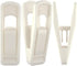 Hanger Clips for Velvet Hangers (Beige, 40 PCS), Non-Slip Plastic Clips Pant Skirt Hanger Clips for Flocking Hangers