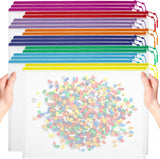 20pcs Mesh Zipper Pouch Bags, Puzzle Bags, A3 17x12 Inches Large Reusable Pouches for Organizing Classroom and Storage, Extra Large Zipper Pouch, Board Game Storage