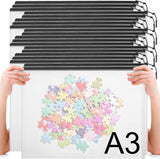 20pcs Plastic Mesh Zipper Pouch Bags, A3 17x12 Inches Extra Large Mesh Bags, Reusable Zipper Pouches for Classroom Office Supplies Organizing, Puzzles & Games, Board Game Organization