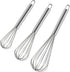 Stainless Steel Whisk Set, 3 Packs Balloon Whisk for Cooking, Whisking, Blending (8",10",12")