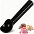 Ice Cream Scoop,Black Aluminum Ice Cream Scooper,7.3 Inches One-Piece Design Nonstick Cookie Spoon,Durable,Easy to Clean