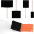 4 Pcs Foam Art Paintbrushes,Wood Handle Sponge Brushes 1&
