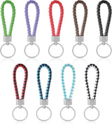 9 Pcs Braided Keychain, Small Key Chain Handwoven for Car Keys, Elegant Accessories for Men and Women, Perfect Birthday and Christmas Gifts