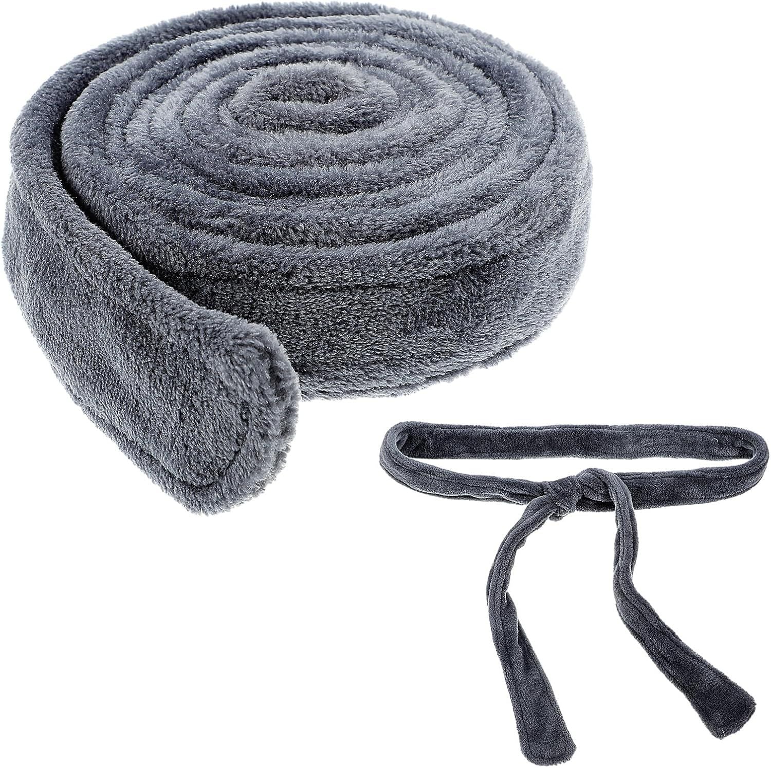 67 Inch Robe Tie Replacement, Reusable & Easy to Clean Robe Belt Replacement for Travel Hotel Home Women Men (Dark Gray)