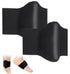 2 Pcs Plantar Fasciitis Relief, Adjustable Arch Support Neoprene Flat Foot Corrector Fallen Arch Supports Pads for Plantar Fasciitis, Gel Pads Bands Wear Over or Under Socks, Black 1 Pair