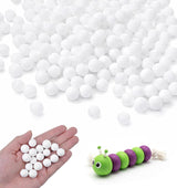 200 Pcs Styrofoam Balls Small, 0.6 Inch Small Styrofoam Balls for DIY Crafts, Christmas Tree & Holiday Decorations, Polystyrene Round White Craft Ball for Slime, Ornaments, Art Projects