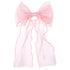Large Pink Bow, Pink Bows for Hair Clip with Long Ribbon Tail for Women & Girls,