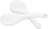 Rice Cooker Spoon, 2 Pack 7.7" Smooth Rice Spoon Paddle, Easy to Clean Non-stick Plastic Rices Serving Spoons with Ergonomic Handle & Hanging Hole for Scoop More in One Go, (White)