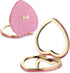 Pink Compact Mirror, Double-Sided Heart Compact Mirror, Magnetic Folding Purse Mirrors Compacts for Girls, Kids, Home Office, Valentine&