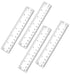 4Pcs 6 Inch Ruler, Plastic Clear Ruler 6 inch Small Rulers for Drawing & Underlining, Short Transparent Straight Measuring Tool Ideal for Journaling School Work, Easy to Use