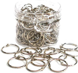120pcs Metal Binder Rings 1 Inch, Paper Ring, Key Rings,Office Products