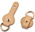 2Pcs Vachetta Leather D Rings for Purse,Undamaged D Rings Connector Purse Making Supplies