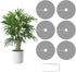 Plant Pot Cover Soil Blocker Mesh Mat Plant Protector from Cats Indoor Animals Flexible Cuttable Plant Covers with Pins Breathable Garden Plant Cover for Digging Spills 6 Pack 30cm