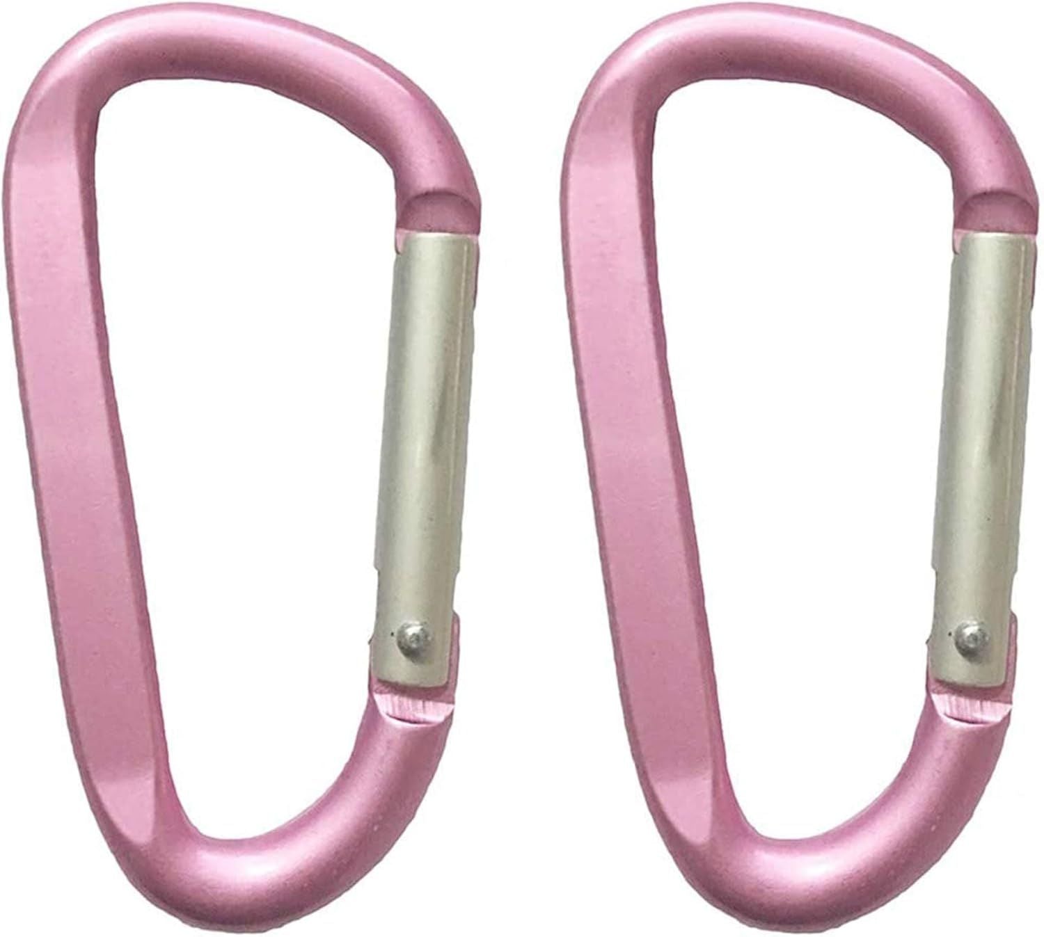Large Carabiners Keychain 3" Aluminum D Shape Premium Durable D-Ring Carabiner Clip Hook Camping Accessories Snap Link Key Chain Durable Improved Design