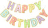 Happy Birthday Banner - 9ft Pre-Strung Happy Birthday Sign for Women, Men, Girls, Boys - No DIY Birthday Decorations & Party Supplies(Macaron)