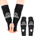 Arm Sleeves for Volleyball, 10.2" Girls Volleyball Arm Sleeves with Soft Foam Arms Pads & Thumb Hole for Kids Youth Girls (Black, 1 Pair)