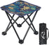 Portable Folding Camping Stool Outdoor Camping Lightweight Samll Chair for Fishing Hiking Gardening and Beach with Carry Bag (Medium Blue -1)